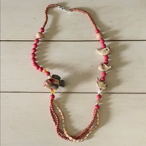 Handcrafted Clay Fish Beaded Necklace